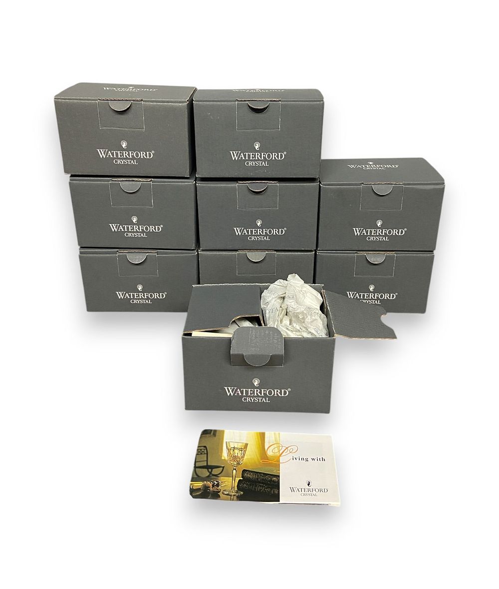 20+ Waterford Crystal Place Card Holders. Ten boxes of Waterford crystal place card holders in 