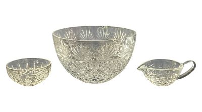 3 Pieces Waterford Crystal, Gravy Sauce Bowl. Three pieces of Waterford crystal including two 