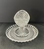 Waterford & Heisey Lariat Bowls with Under Plates. Two crystal bowls with under plates including Image - 5