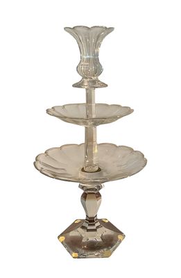 Baccarat Tiered Centerpiece 49/100. Baccarat tiered centerpiece from the Museum Reproduction 