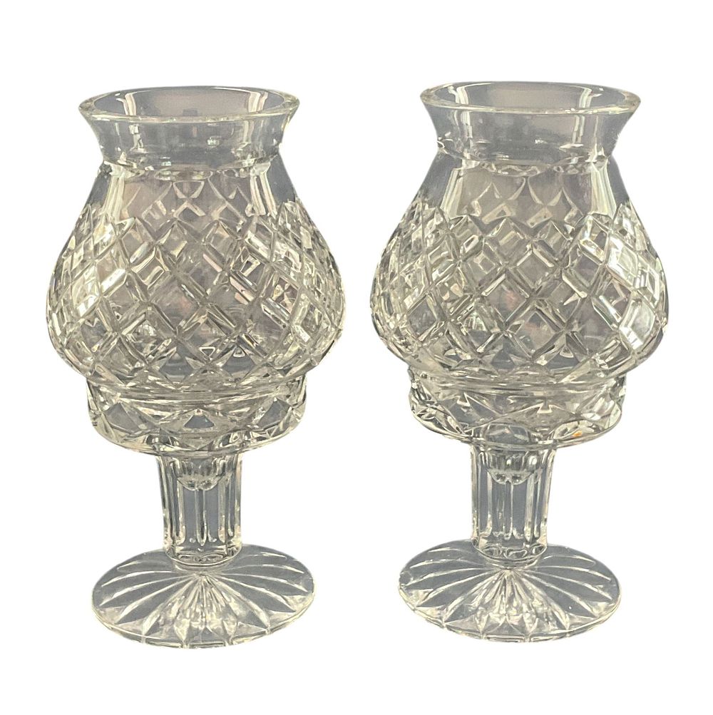 Pair of Block Crystal Fairy Lamps. Pair of Block crystal fairy lamp candle holders with Block 