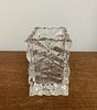 6 Rosenthal Crystal Bag Votive Candle Holders. Six Rosenthal crystal Bag Votive 3 3/4" candle Image - 3
