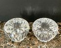 5 Crystal Candle Holders Incl Waterford. Five crystal candle holders including one pair of Image - 4