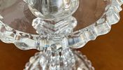Pair of Baccarat Etched Hurricane Candlesticks. Pair of Baccarat etched fleur-de-lis hurricane Image - 7
