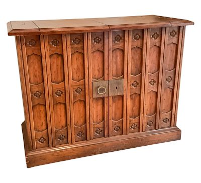 Vintage MCM Drexel Heritage Esperanto Dry Bar. Vintage mid-century Drexel Heritage Esperanto 