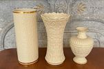 5 Large Lenox Vases Fjord, Wentworth, Athenian. Five Lenox vases including Butterflies &amp; Image - 4