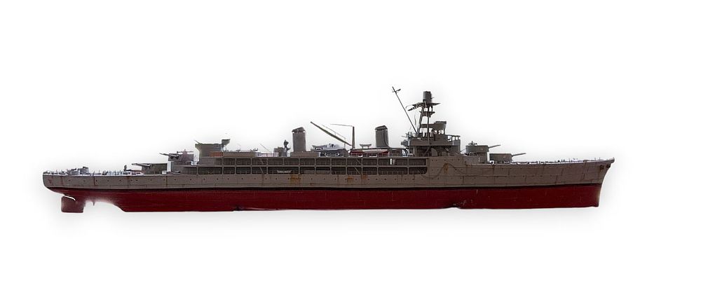 Lot 151: 10 Foot Heavy Cruiser Ship Model