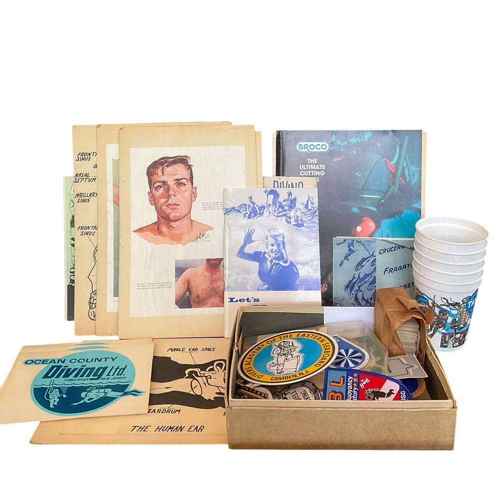 Lot 159: Vintage Diving & Marine Salvage Ephemera