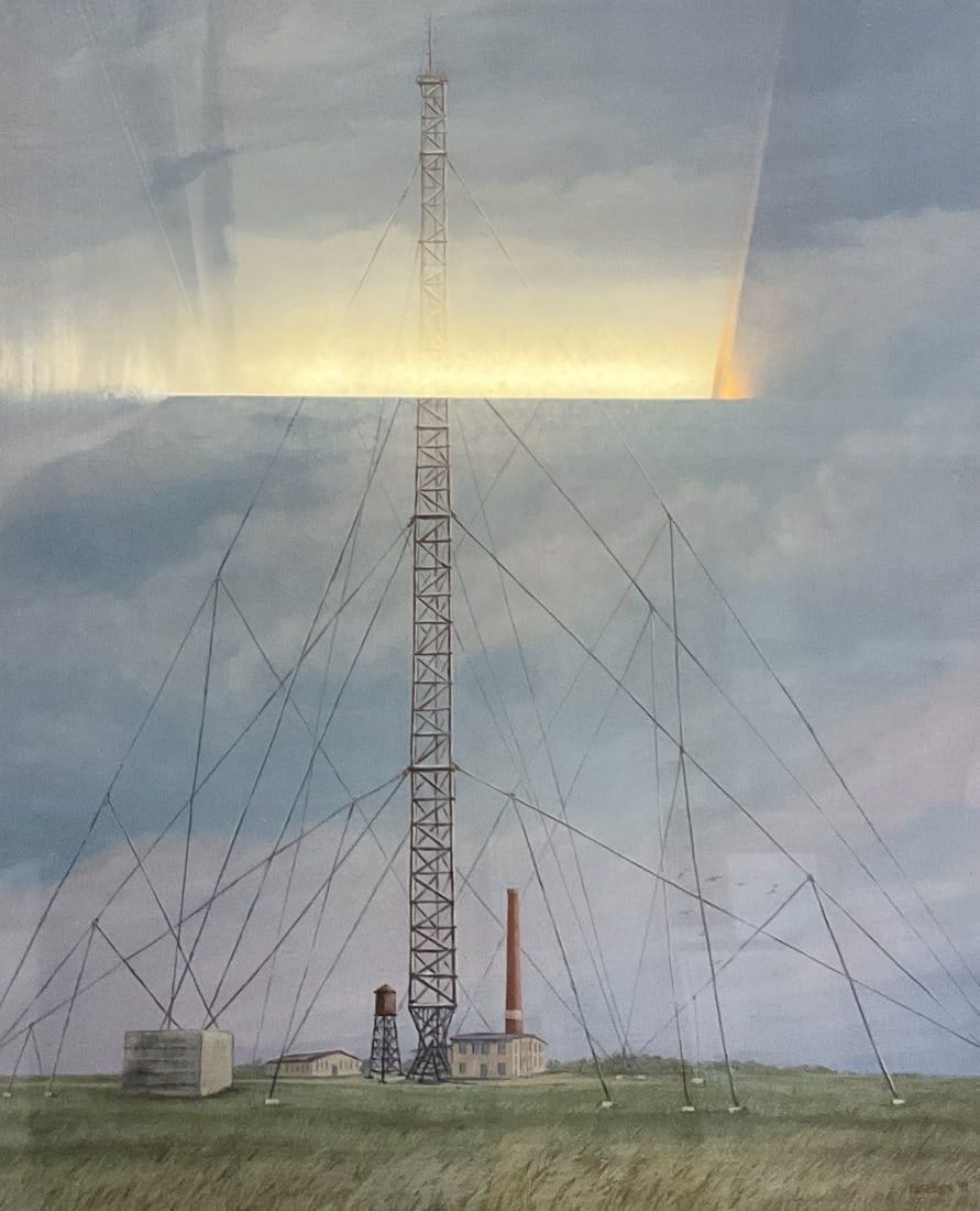 Lot 165: Cathleen Engelsen Lithograph Tuckerton Wireless