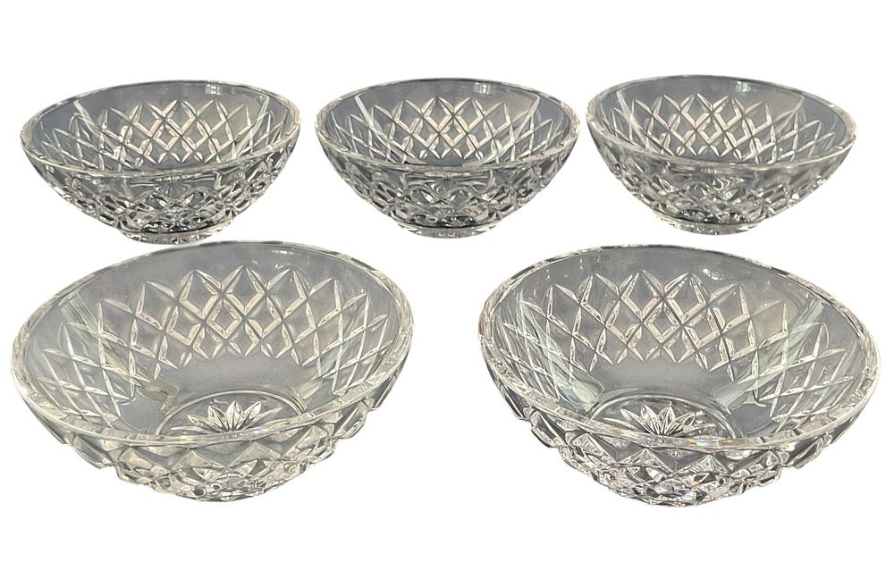 Lot 242: 5 Waterford Crystal Bowls