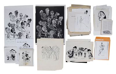Caricature Art Prints, Originals, Playbills. Tony Walton (British, 1934-2022). Group of 
