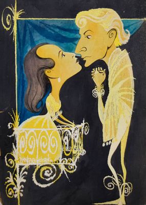 Romeo & Juliet Bloom Neville Caricature. Tony Walton (British, 1934-2022). Romeo and Juliet (TV 