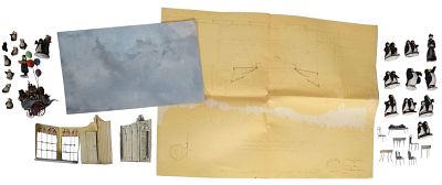 Conversation Piece Set Model Pieces. Tony Walton (British, 1934-2022). Conversation Piece. Group 