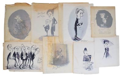 Peacocks and Avarice Illustration Art. Tony Walton (British, 1934-2022). Peacocks and Avarice 