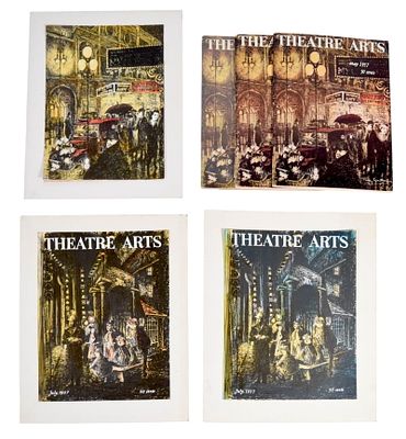 Theatre Arts Magazines & Cover Art. Tony Walton (British, 1934-2022). Theatre Arts (magazine). 2 
