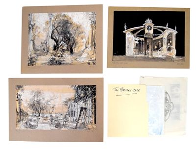 The Bright One Original Set Design Artwork. Tony Walton (British, 1934-2022). The Bright One. 