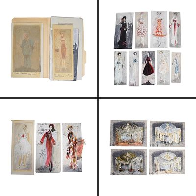 Fool's Paradise Costume & Set Artwork. Tony Walton (British, 1934-2022). Fool's Paradise. Group 