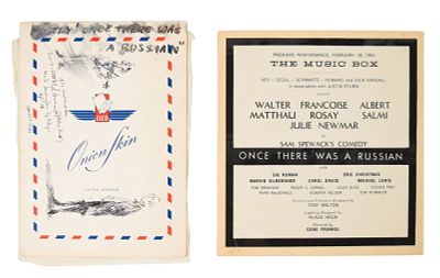 Once There Was a Russian Sketchbook. Tony Walton (British, 1934-2022). Once There Was a Russian. 