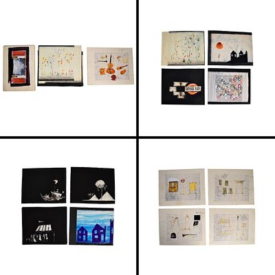 One Over the Eight 29 Pieces Set Artwork. Tony Walton (British, 1934-2022). One Over the Eight. 