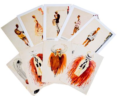 A Wreath for Udomo Artwork Costumes, Sets. Tony Walton (British, 1934-2022). A Wreath for Udomo. 