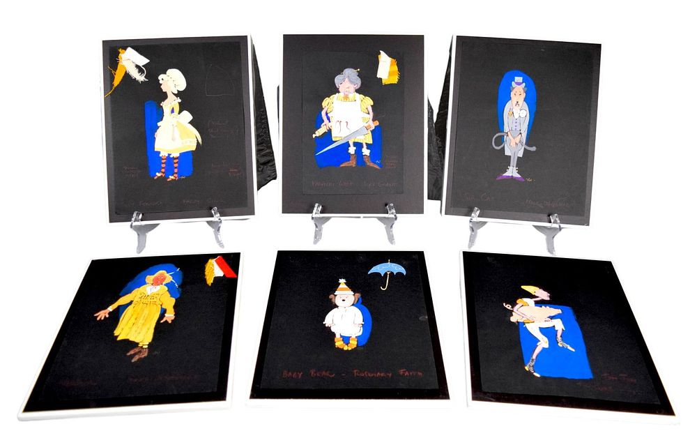 Lot 151: Once Upon a Time 6 Pieces Costume Design Artwork