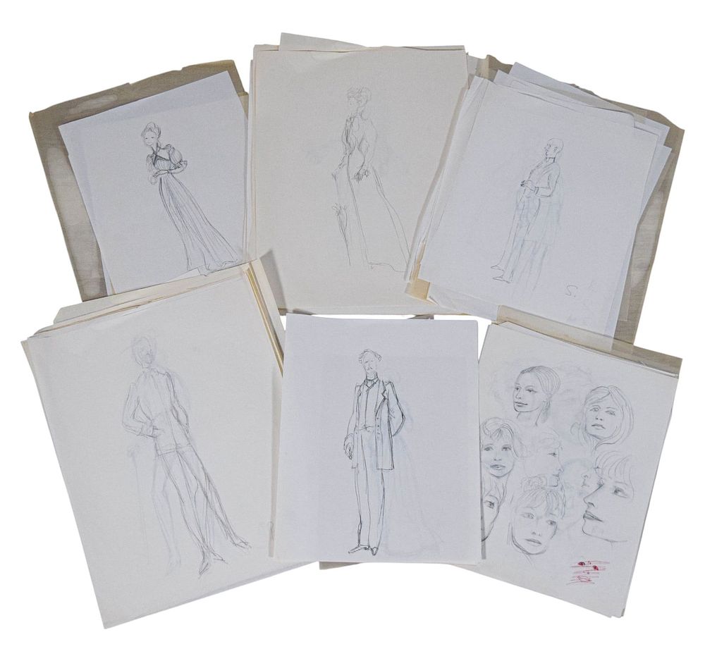 Lot 167: Uncle Vanya 70+ Costume Design Sketches