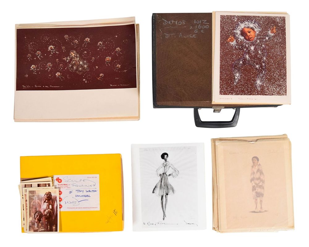 Lot 215: The Wiz Photos of Maquettes and Costumes