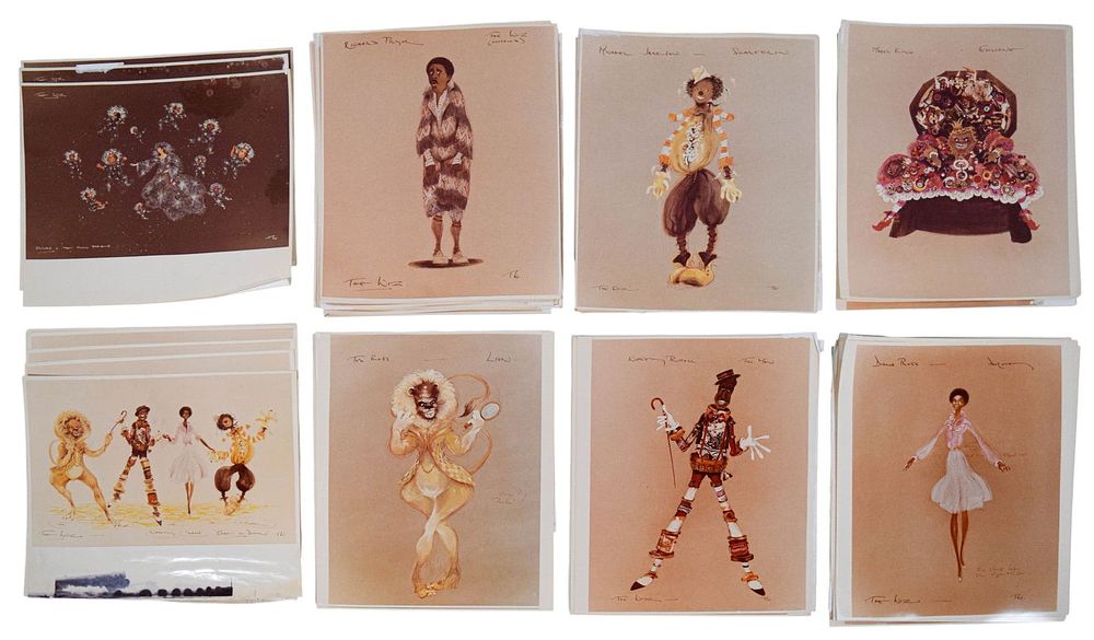 Lot 223: The Wiz Group of Costume / Character Prints