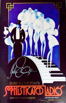 Sophisticated Ladies Tony Walton Signed Poster. Tony Walton (British, 1934-2022). Sophisticated 