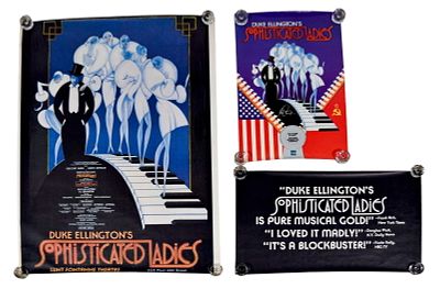 Sophisticated Ladies Group of 3 Posters. Tony Walton (British, 1934-2022). Sophisticated Ladies. 