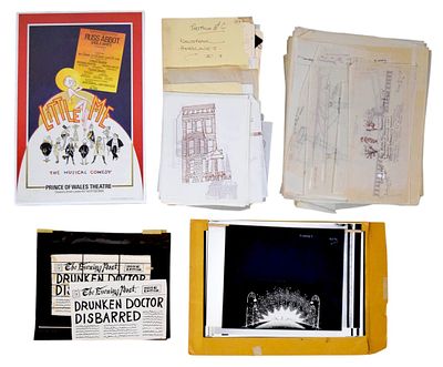 Little Me 95 Set Design Sketches. Tony Walton (British, 1934-2022). Little Me. Group of 95 