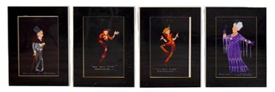 Little Me Group 4 Pieces Costume Design Artwork. Tony Walton (British, 1934-2022). Little Me. 