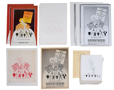 Little Me 51 Pieces Poster Design Artwork. Tony Walton (British, 1934-2022). Little Me. Group of 