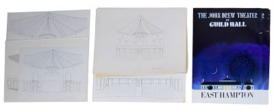 Guild Hall East Hampton Posters, Interior Drawings. Tony Walton (British, 1934-2022). Portfolio 