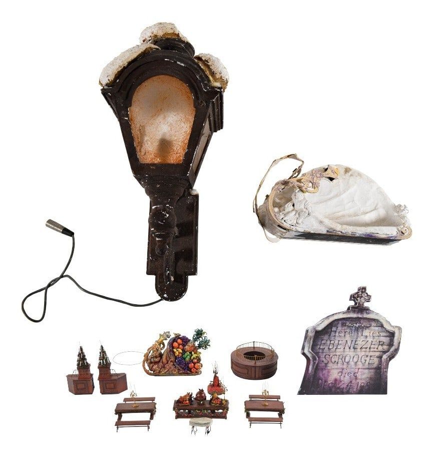 Lot 484: A Christmas Carol Model Pieces, Prop Lantern