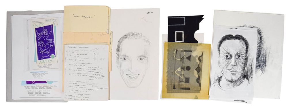 Lot 516: Not Waving Scenic Design Artwork & Notes