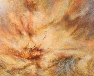 After JMW Turner Acrylic on Canvas Tempest. After Joseph Mallord William Turner (British 