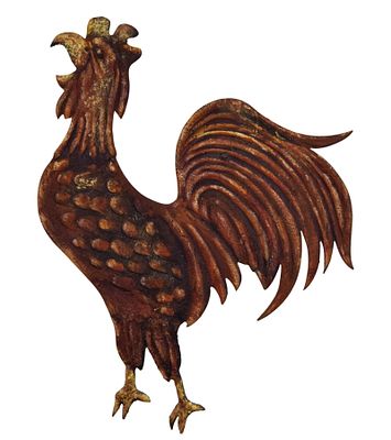 Rooster Mixed Media Sculpture. Rooster wall hanging sculpture. Mixed media with wood, metal 