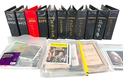 Group of Playbills 11 Binders 2010-2018. Large group of Playbills, 11 binders 2010-2018, various 