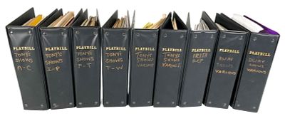 Group of Playbills 9 Binders All Tony Walton Shows. Group of Playbills, all for shows Tony 