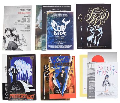 13 Theater & Ballet Posters. Group of 12 vintage posters and window cards, 1980s-2000s. Various 