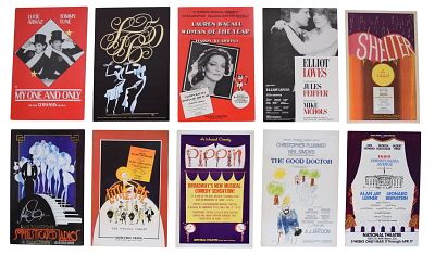 10 Theater & Ballet Posters. Lot of 10 vintage 1970s and 1980s posters and window cards, various 