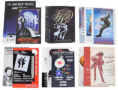 16 Theater & Ballet Posters. Group of 16 vintage posters and window cards, 1970s-2000s. Various 