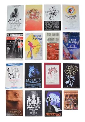 15 Theater & Ballet Posters. Lot of 15 vintage 1980s-2000s posters and window cards, various 