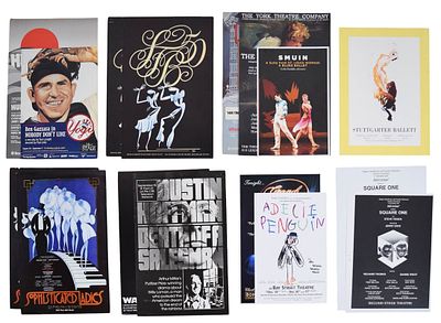 15 Theater, TV & Ballet Posters, Prints. Group of 15 vintage posters, prints and window cards 