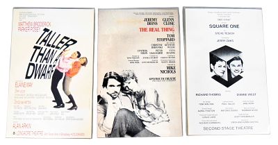 3 Theater Posters Square One, The Real Thing. Group of 3 vintage Broadway and off-Broadway 