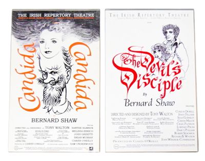 2 Theater Posters Irish Rep. 2 theater poster prints, both designed by Tony Walton and for shows 
