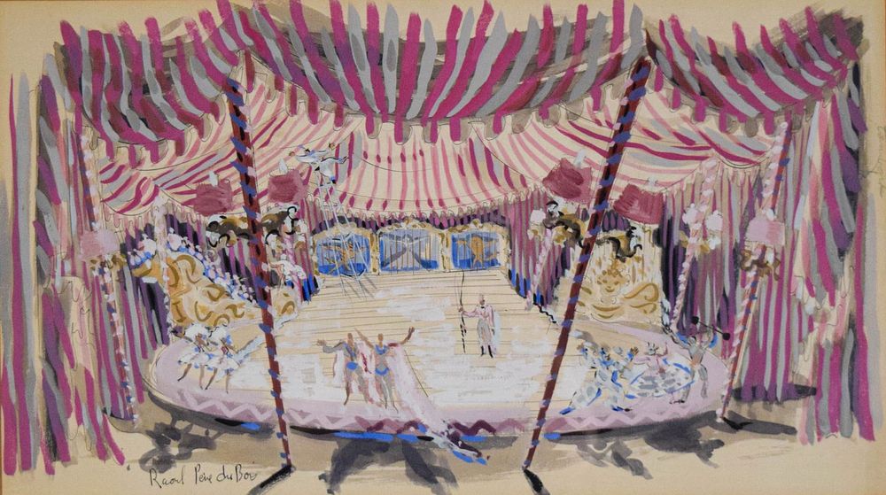Lot 871: Raoul Pene Du Bois Set Design Artwork Jumbo