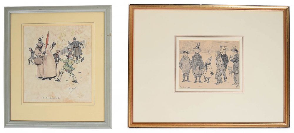 Lot 886: 2 Phil May Illustrations