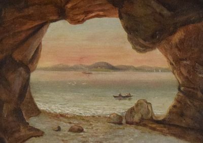 Henry Day Oil on Canvas The Ovens Bar Harbor. Henry Day (19th / 20th century). Oil on canvas 